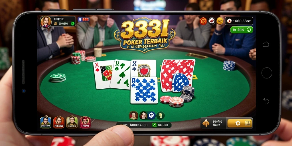Tampilan gameplay Poker yang mendebarkan dari 333I.