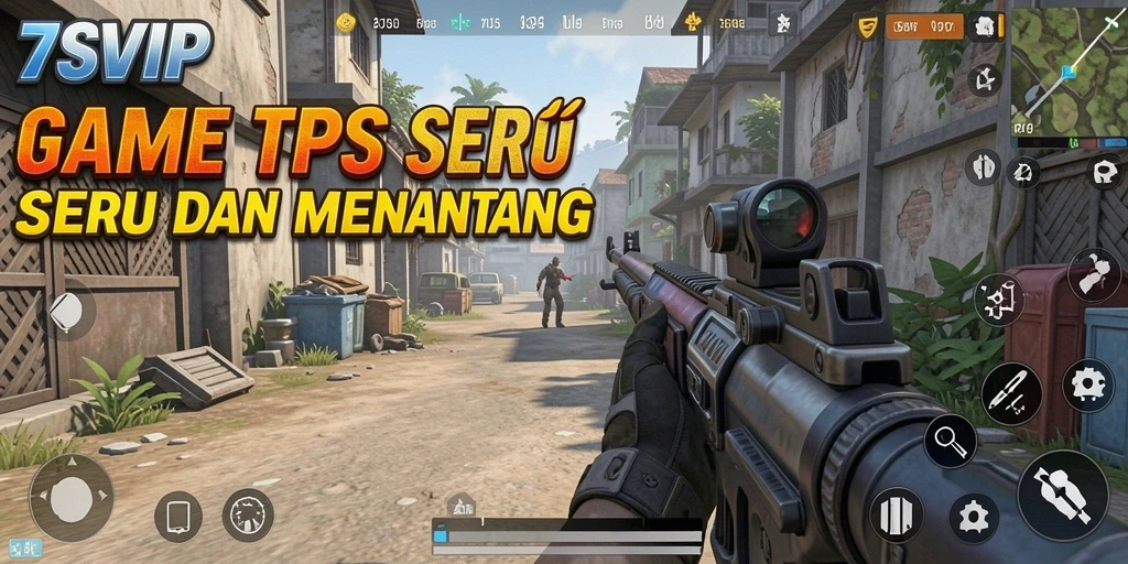 Tampilan gameplay seru di dunia pertempuran TPS