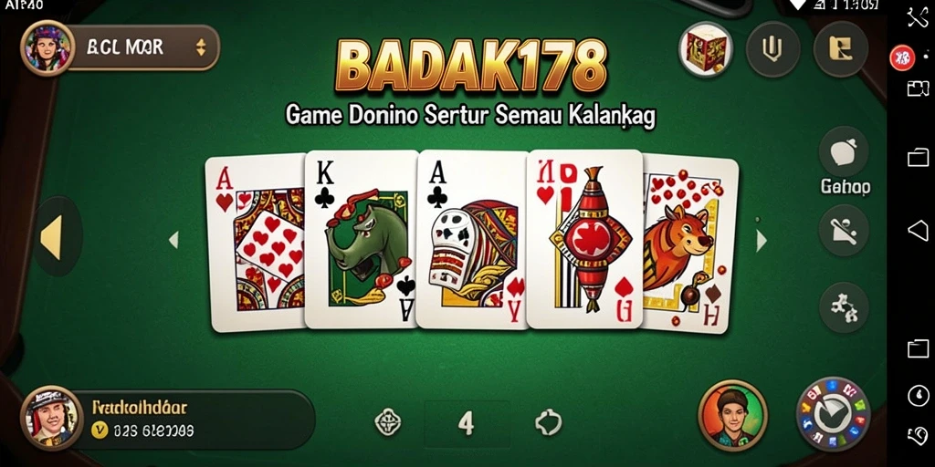 Tampilan gameplay seru di BADAK178 dengan aksi domino yang menegangkan.