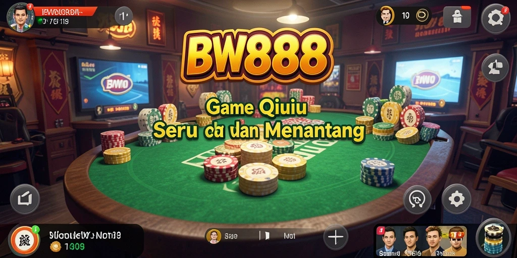 Tampilan gameplay BW888 yang seru dan dinamis dalam permainan QiuQiu.
