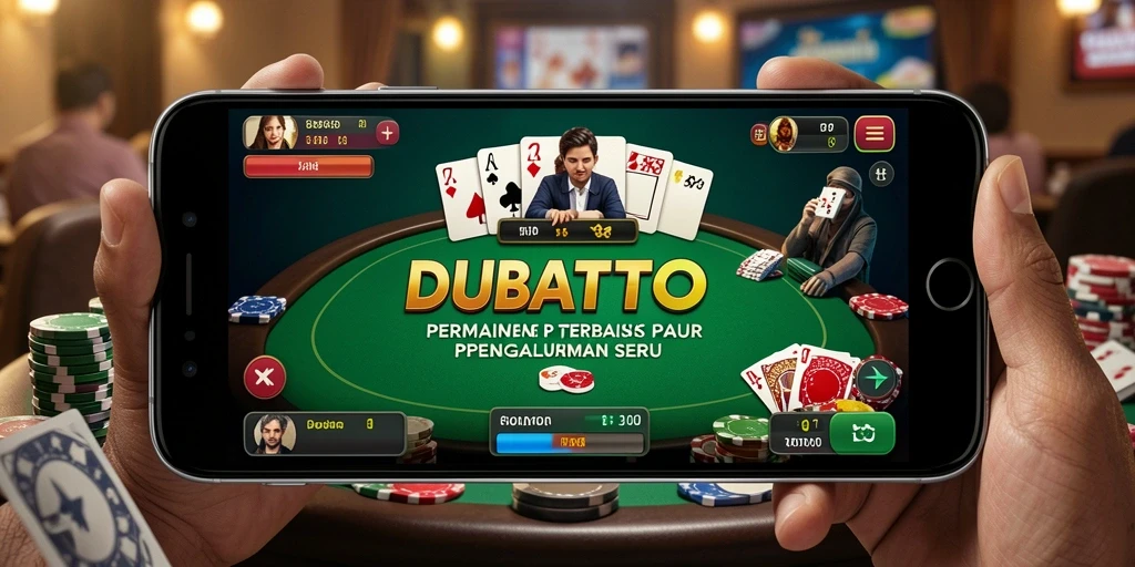 Tampilan gameplay Poker yang mendebarkan dalam DUBAITOTO.