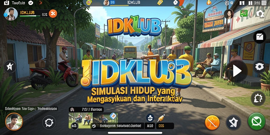 Screenshot utama IDKLUB menampilkan aksi gameplay yang seru dan interaktif.