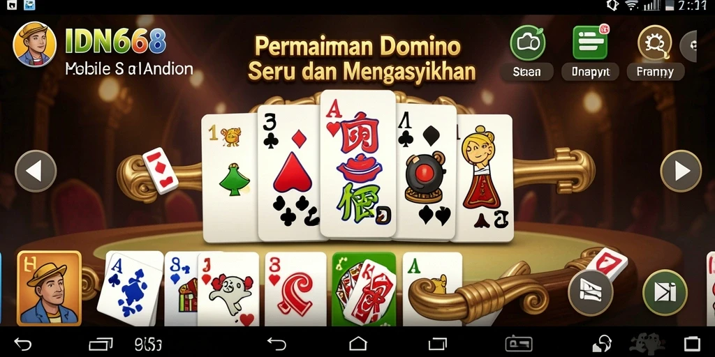 Gameplay Domino menarik dan penuh tantangan di IDN668.
