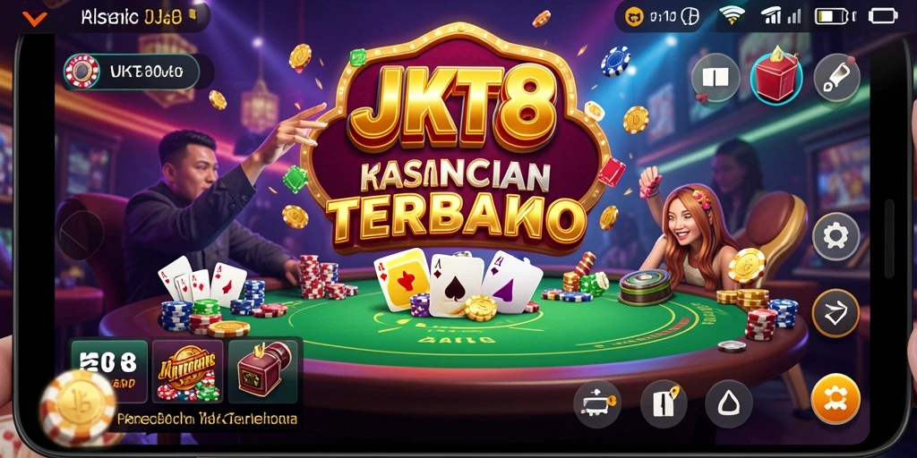 Tampilan permainan Kasino yang seru dan interaktif di JKT8.