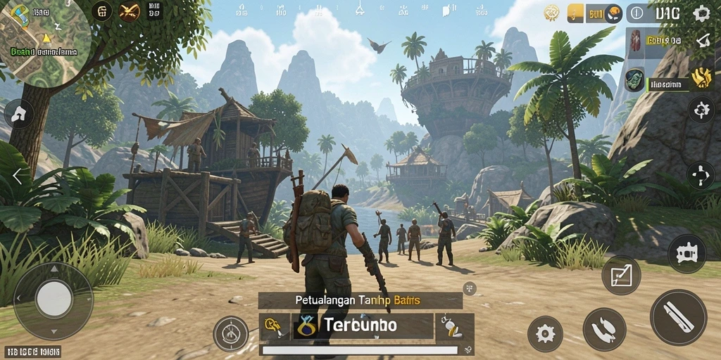 Screenshot menampilkan gameplay Open World yang mendebarkan di N32.