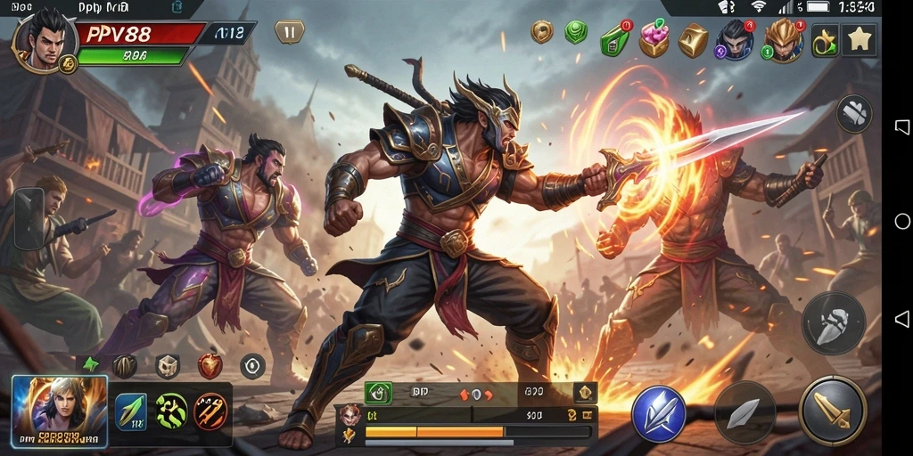 Tampilan seru dari gameplay PPV88 saat pertarungan berlangsung.