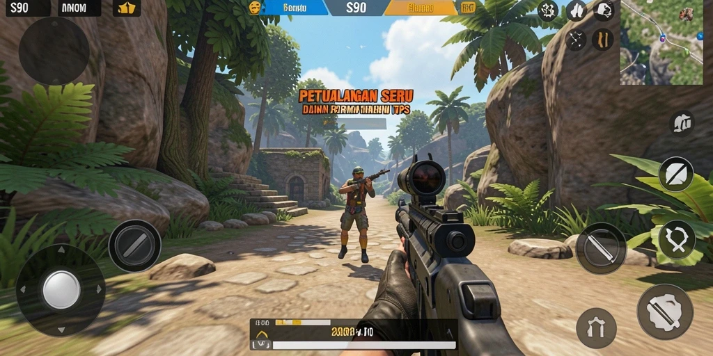 Screenshot gameplay S80 yang mendebarkan dengan aksi intens.