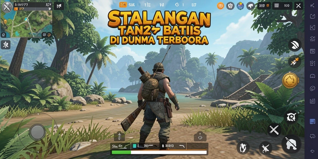 Tangkapan layar gameplay yang menampilkan aksi petualangan di dunia terbuka.