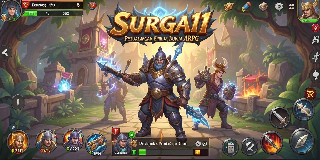 Tangkapan layar gameplay SURGA11 yang menampilkan petualangan seru.