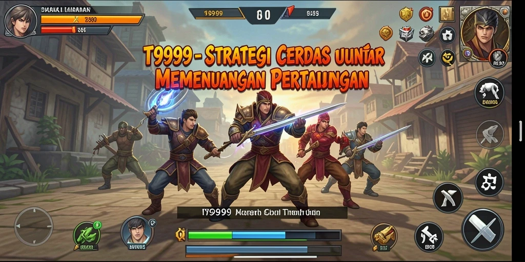 Tangkapan layar T9999 menampilkan aksi seru dalam permainan strategi.